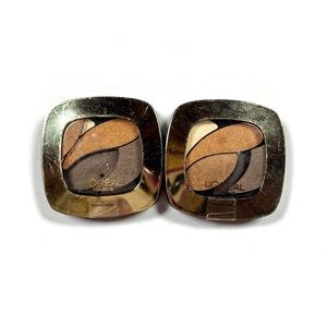 L’Oréal Eyeshadow Quads Lot of 2 Bronze New Defect